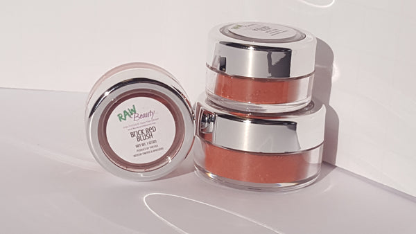 vegan natural blush highly pigmented red cheek tint or red matte eye shadow