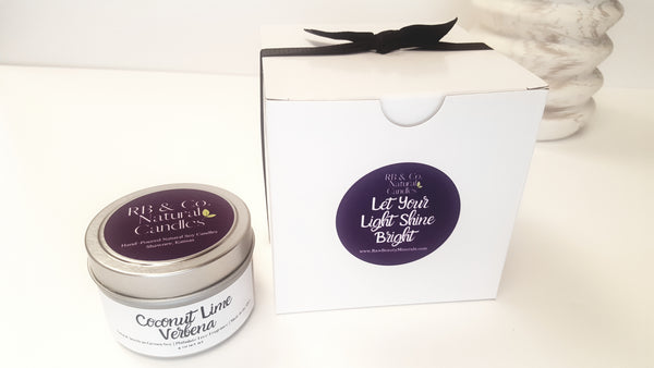 Coconut Lime Verbena Natural Soy Candle | Hand-Poured and Hand-crafted