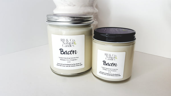 Bacon Scented Natural Soy Candle | Hand-Poured and Hand-crafted