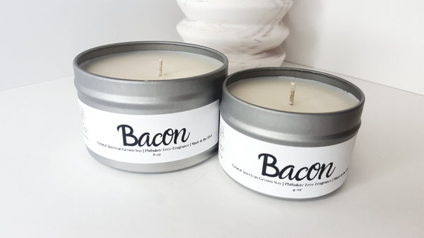 Bacon Scented Natural Soy Candle | Hand-Poured and Hand-crafted