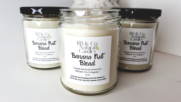 Banana Nut Bread | Natural Soy Candle | Hand-Poured and Hand-crafted
