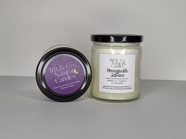 Honeysuckle Jasmine Natural Soy Candle | Hand-Poured and Hand-crafted